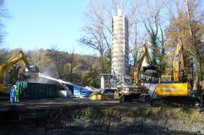 Unité de traitement de boues par chaulage (chantier Lacq, 64)